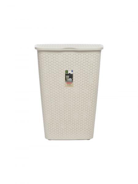 Корзина бельевая MY STYLE кремовая