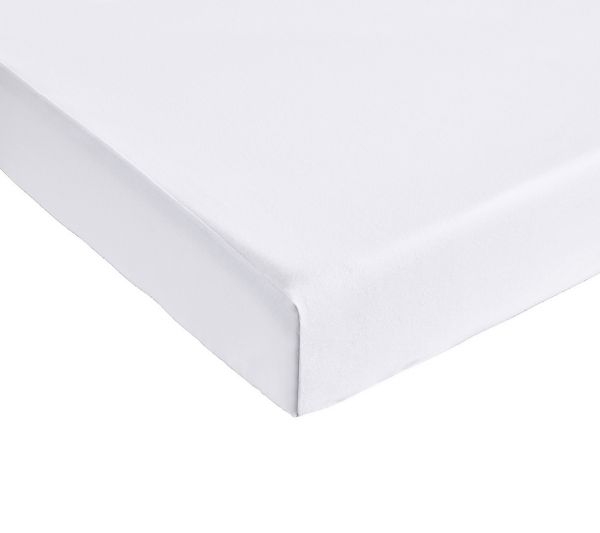 JERSEY BLANCпростынь на резинке 90/190 выс 30 см blanc белый джерси 97 % хлопок 3% эластан
