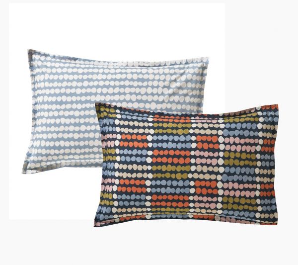 Постельное бельё Dots bleu пододеяльник 155x200, простынь 180х290, наволочки 50х75*2шт