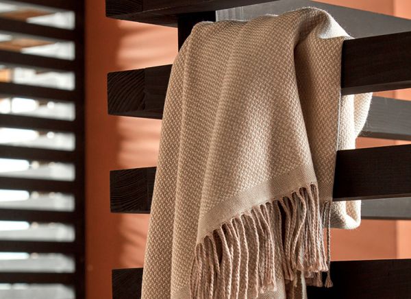 Плед COSY chanvre бежевый 130/170 шерсть меринос 100%, 220 г/м2