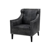 Кресло ROOMERS FURNITURE black 83x90x74 см
