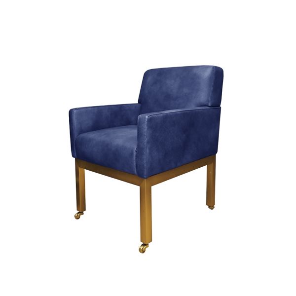 Полукресло ROOMERS FURNITURE blue/matte gold