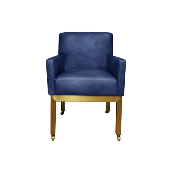 Полукресло ROOMERS FURNITURE blue/matte gold