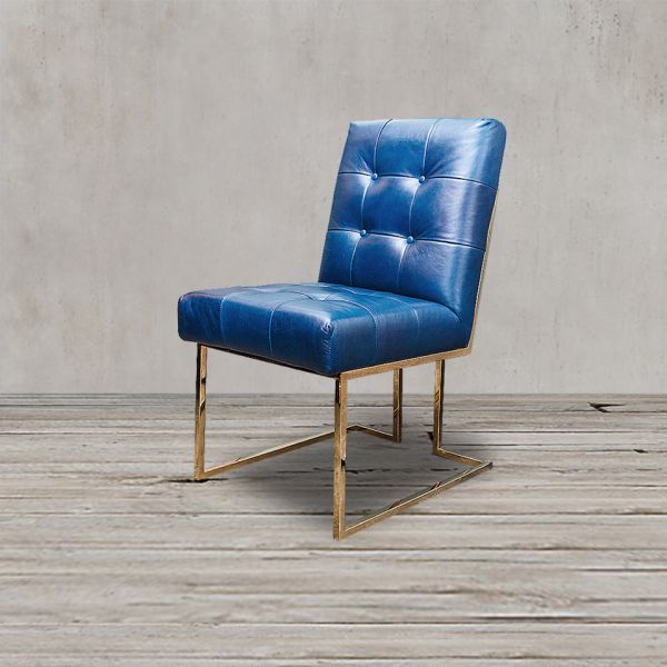 Стул ROOMERS FURNITURE blue/gold