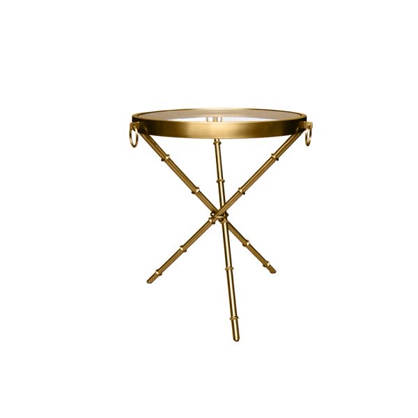 Стол приставной ROOMERS FURNITURE matte gold Z0189 55x44x55 см