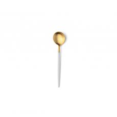 Ложка чайная 12.7 см, matte gold/white GOA CUTIPOL GO.11WGB