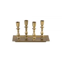 Подсвечник ROOMERS FURNITURE Antique gold 17x30 см