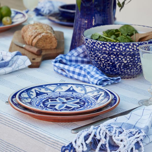 Чаша 29.2 см ALENTEJO TERRACOTA blue/white CASAFINA BY COSTA NOVA