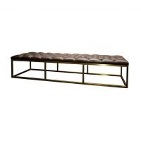 Скамья ROOMERS FURNITURE black/matte gold