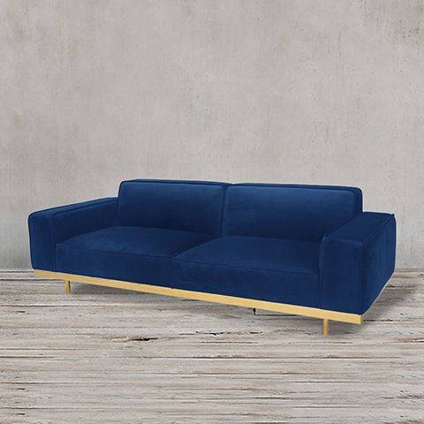 Диван ROOMERS FURNITURE blue/gold