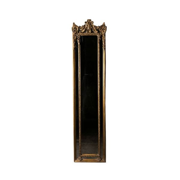 Зеркало ROOMERS FURNITURE brass/brown 47x195 см