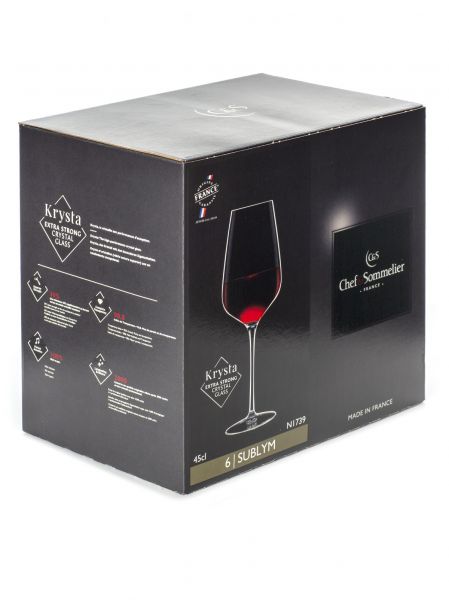 Набор бокалов для вина СЮБЛИМ 6шт 450мл CHEF&SOMMELIER