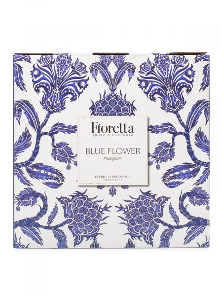 Сервиз столовый BLUE FLOWER 12пр FIORETTA