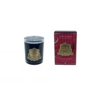 COGNAC ET LE TABACСвеча 450 гр , черный стаканчик, золотой декор ВхШхД 16х10,5х10,5 см время горе