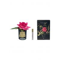Роза-диффузор FRENCH ROSE MAGENTA, ярко-розовый черная ваза, 1 спрей 10мл