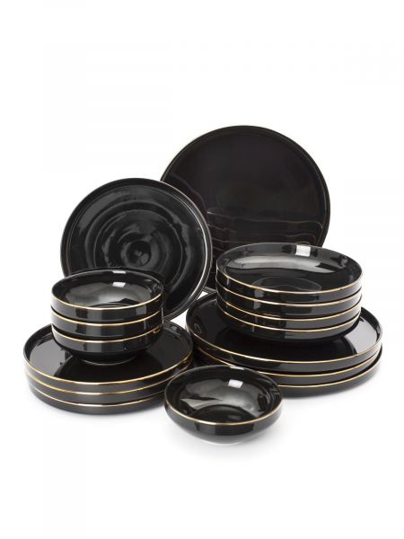 Набор столовый BLACK GOLD 16пр (4 персоны) DOMENIK
