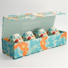 Набор кружек Kawaii Hokusai 4 шт, 7x8 см, 170 мл, фарфор TOKYO DESIGN