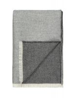 VENICE white/grey Плед 130/190 74% беби альпака 26% овечья шерсть 675 гр