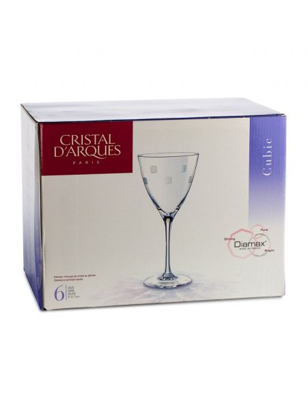Набор бокалов для вина КУБИК 6шт 210мл CRISTAL D'ARQUES