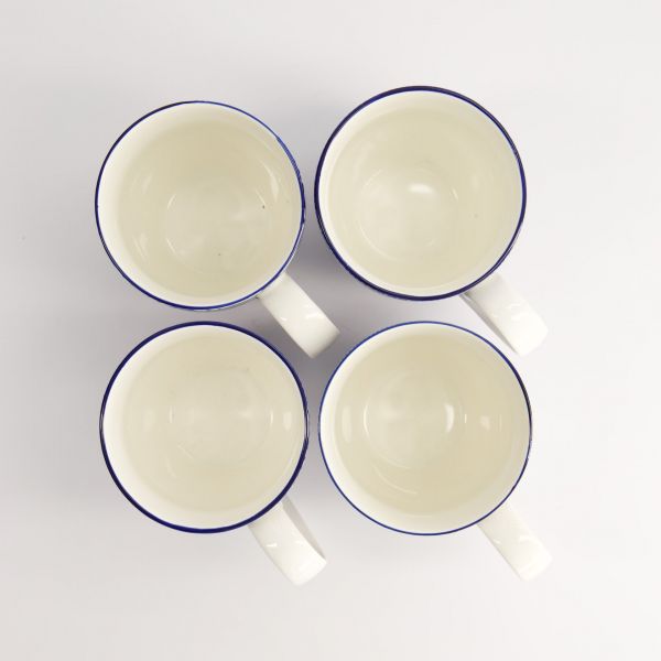 Набор кружек Nippon Blue 4 шт, 8.5x10.2 см, 340 мл,фарфор TOKYO DESIGN
