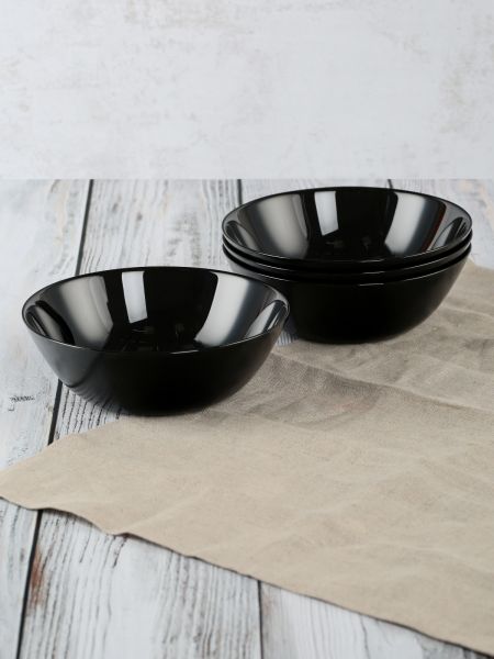 Столовый набор ЛИЛИ ЧЕРНЫЙ 16 предметов LUMINARC