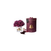 GRAND BOUQUET Carmine Red Большой букет роз, 2 спрея, красный, ВхШхД 32х26х26 см