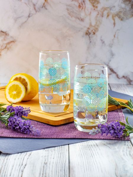 Набор стаканов ФРАНЦУЗСКИЙ РЕСТОРАНЧИК КРУГИ 6шт 330мл высокий LUMINARC