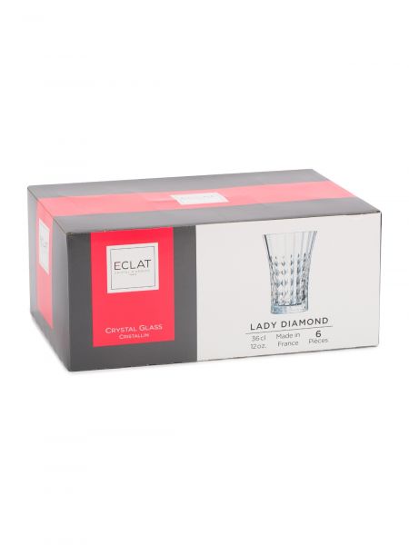 Набор стаканов ЛЕДИ ДАЙМОНД высокий 360мл 6шт CRISTAL D'ARQUES