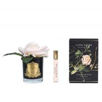 Диффузор COTE NOIRE FRENCH ROSE champagne pink,черная ваза, 1 спрей 10 мл