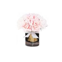 GRAND BOUQUET black glass mixed pinkБольшой букет роз, 2 спрея по 10 мл, черная ваза, розов