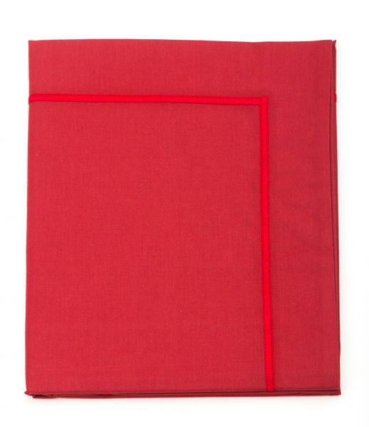 Наволочка 50x75 см rubis красный перкаль 200TC Blanc des Vosges

