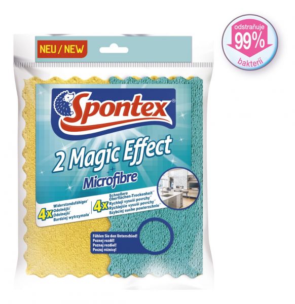 Салфетка полиуретановая MAGIC EFFECT 20.5х22см 2шт SPONTEX