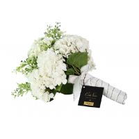Wrapped Hydrangea BouquetБукет гортензий белый