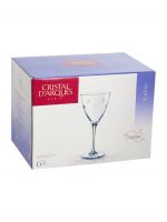 Набор фужеров (бокалов) для вина КУБИК 6шт 300мл CRISTAL D'ARQUES