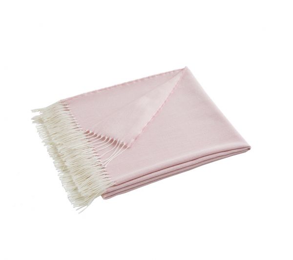 Плед PLUME ROSE розовый 130/170PLUME ROSE шерсть 52% акрил 48%, 110 г/м2