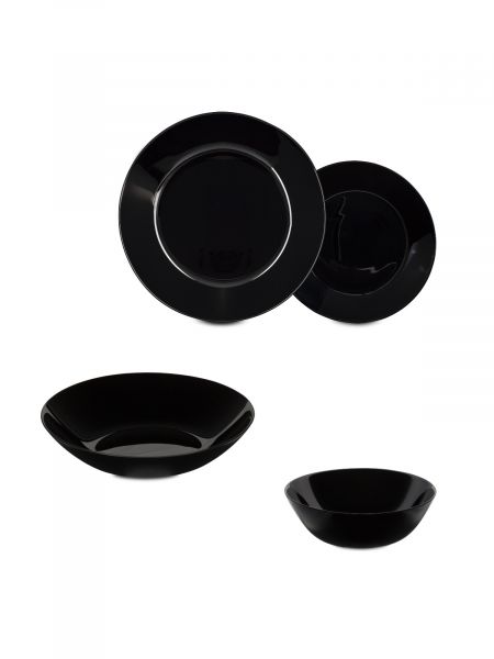 Столовый набор ЛИЛИ ЧЕРНЫЙ 16 предметов LUMINARC