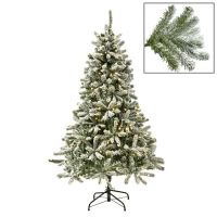 300LED LIT FRENCH FLOCK PINE TREE Елка зеленая 180см с подсветкой, диам 100см