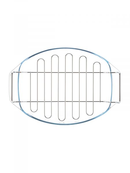 Блюдо для запекания и выпечки с решеткой 39х27см овальное PYREX