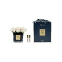 SQUARE 9 ROSE blush blackБукет 9 роз, цвет светло-розовый, квадратная черная ваза