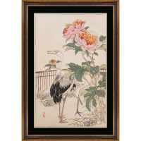 Постер G&C BAIREI:CRANE & PEONY 55х80 см