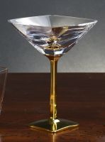 PIPER CHAMPAGNEНабор фужеров-креманок для шампанского 6шт, хрусталь, золото 24К , H 17