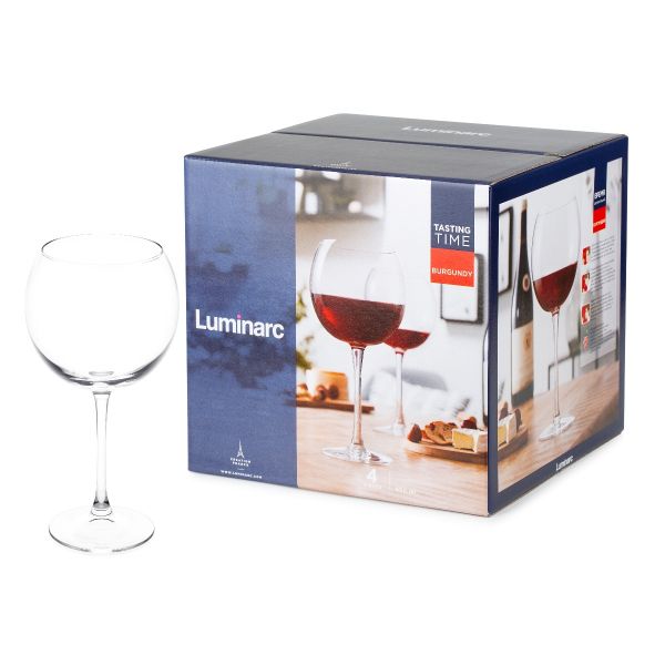 Набор бокалов ВРЕМЯ ДЕГУСТАЦИЙ БУРГУНДИЯ 4шт 650мл LUMINARC