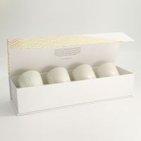 Набор кружек Nippon White Gold 4 шт, 6.7x7.7 см, 170 мл, фарфор TOKYO DESIGN