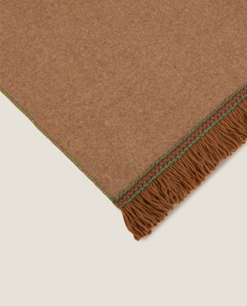 Плед Frati SOFT BAMBOO BISCOTTO с тесьмой Matisse, желто-коричневый, 160х200, бамбук 40% полиэстер 6