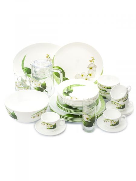 Набор столовый DIWALI WHITE ORCHID 46 предметов LUMINARC