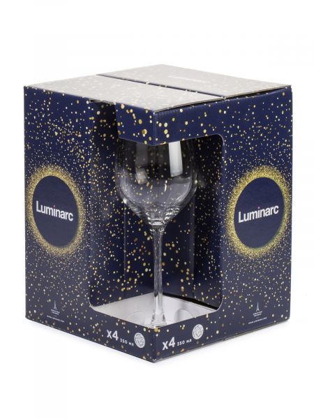 Набор бокалов для вина СЕЛЕСТ СЕРЕБРЯНАЯ ДЫМКА 4шт 350мл LUMINARC