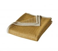 Плед ALIZES ochre 150х170 охра, 15% альпака 8% мохер 58% хлопок