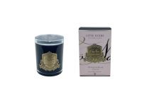 PETAL DE ROSEСвеча 450 гр , черный стаканчик, золотой декор ВхШхД 16х10,5х10,5 см время горения 1