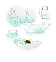 Набор столовый SIMPLY TROMPETTE TURQUOISE 44 предмета LUMINARC