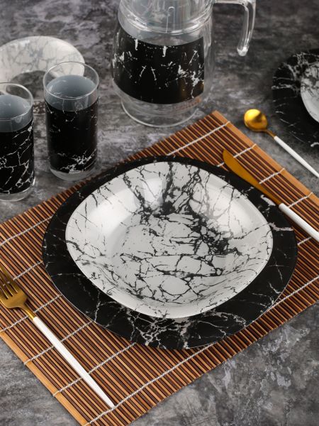 Набор столовый CARINA MARBLE BLACK 44 предмета LUMINARC